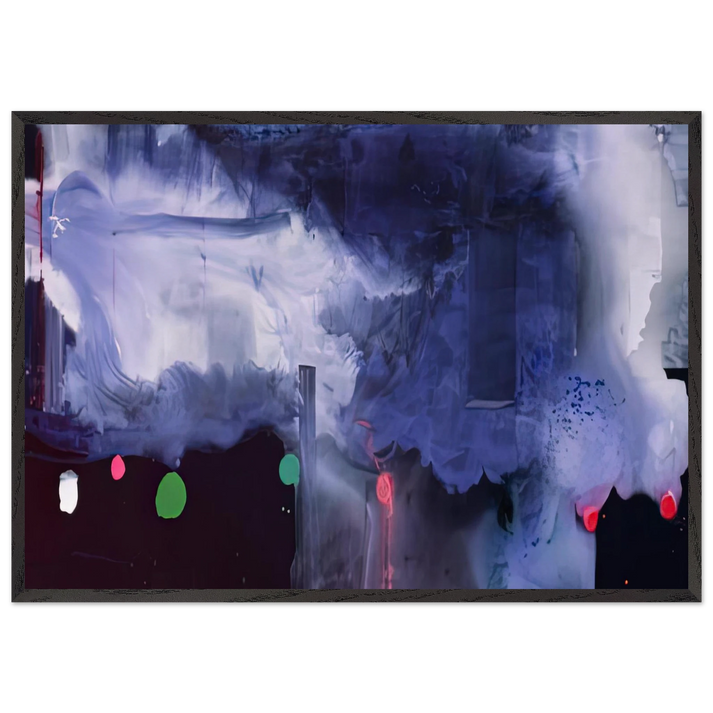 Star Gazing 1989- - Helen Frankenthaler 70x100 cm / 28x40 inches Framed Art Print – Black Wooden Frame