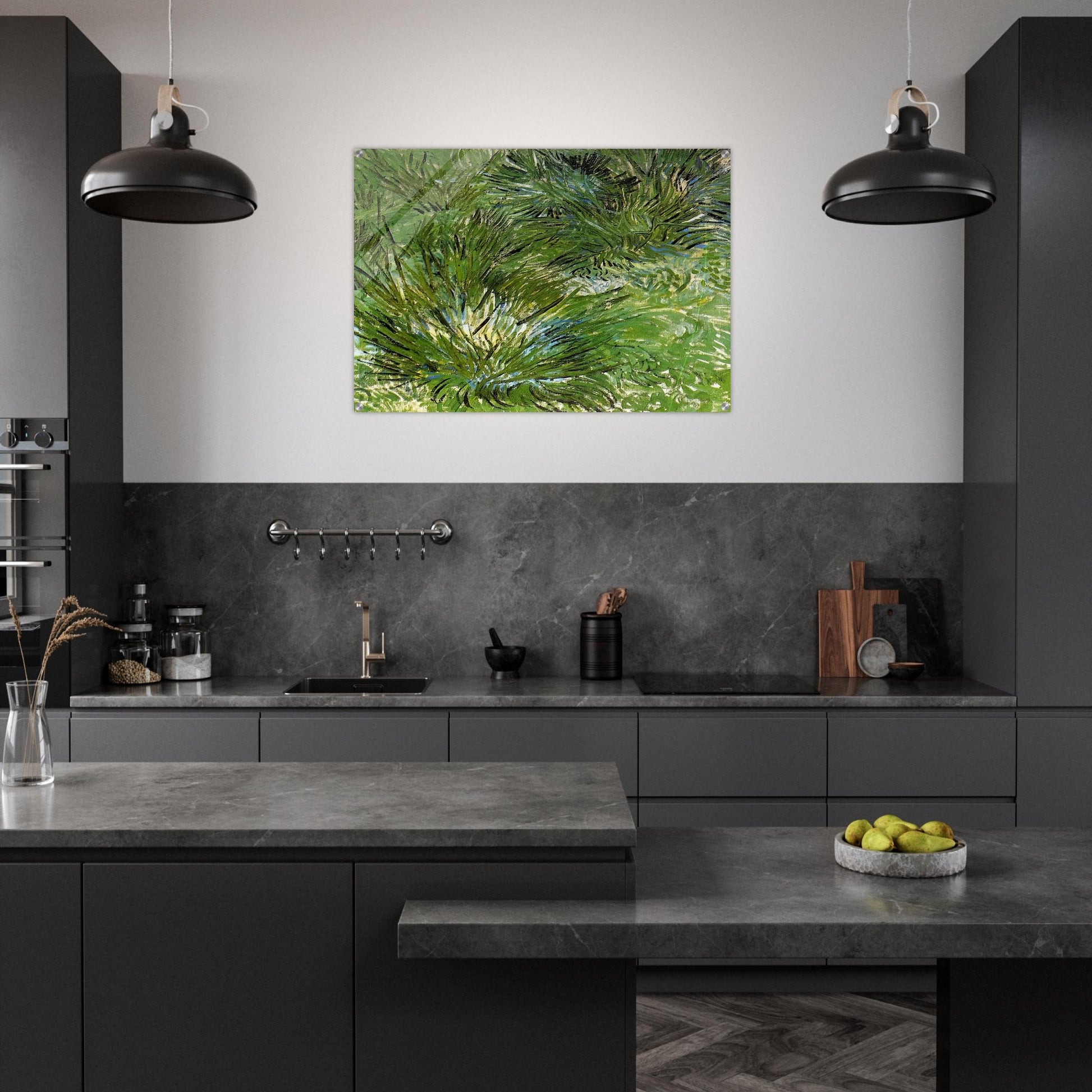Clumps of Grass - Vincent van Gogh Acrylic Print - 70x100 cm / 28x40″ inches