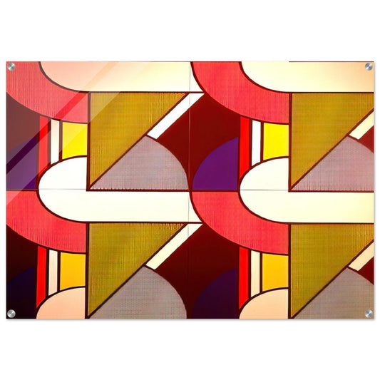 MODULAR PAINTING WITH FOUR PANELS 2 1969 - Roy Lichtenstein Acrylic Print - 70x100 cm / 28x40″ inches | Roy Lichtenstein Wall Art | Roy Lichtenstein Prints