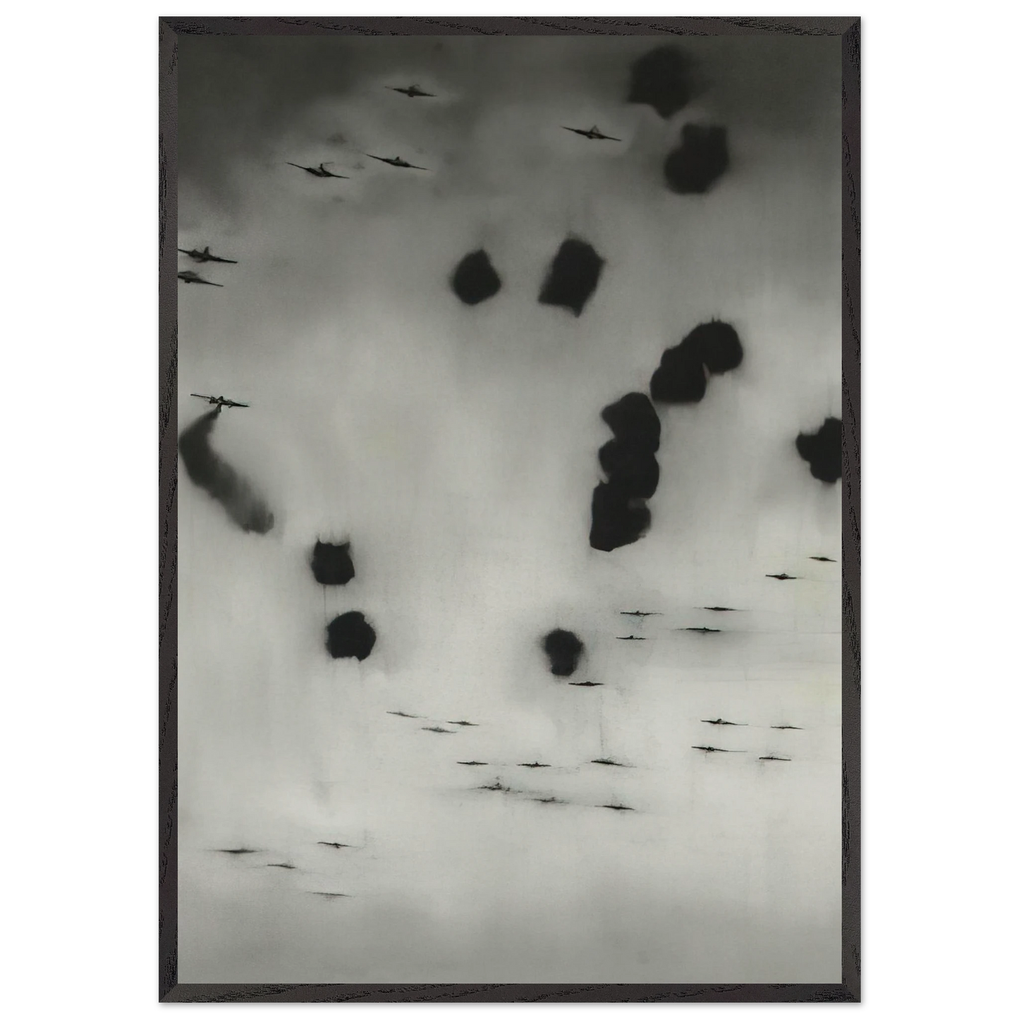 FLIEGER 1964 - Gerhard Richter Framed Art Print – Black Wooden Frame - Default Title - -Framed Art Print