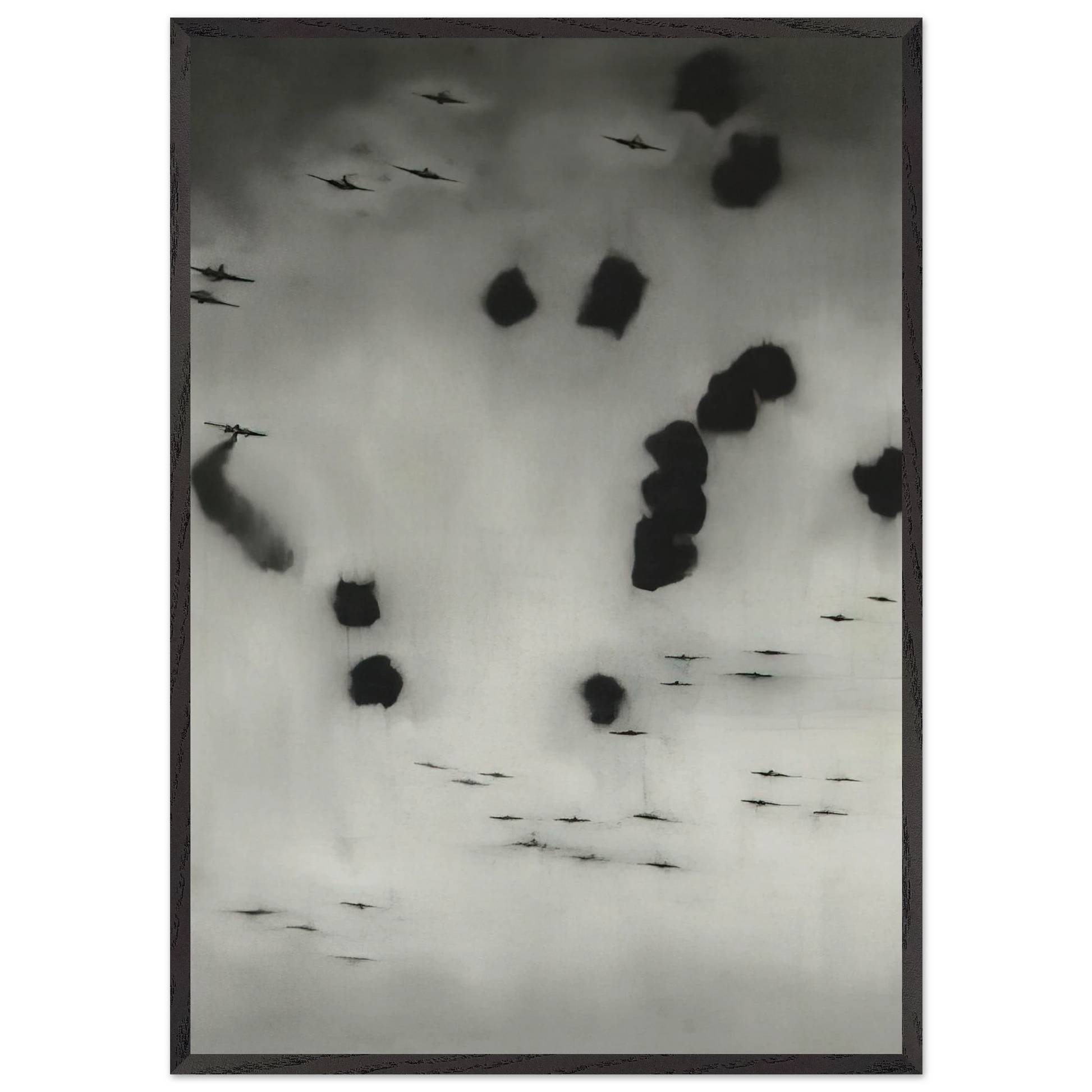 FLIEGER 1964 - Gerhard Richter Framed Art Print – Black Wooden Frame - Default Title - -Framed Art Print