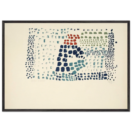 Study in Colour No 1 Woimant Stael 93 - Art Informel - Nicolas de Stael Framed Art Print – Black Wooden Frame - Default Title - -Framed Art Print