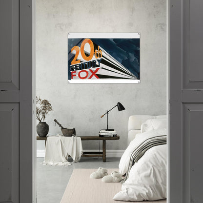 20TH CENTURY FOX 1962 - Edward Ruscha Acrylic Print - 70x100 cm / 28x40″ inches | Edward Ruscha Wall Art | Edward Ruscha Prints