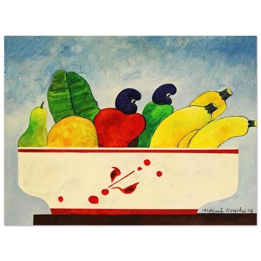 Aldemir Martins - Cesta Com Frutas - 1998 Fine Art Poster - Default Title