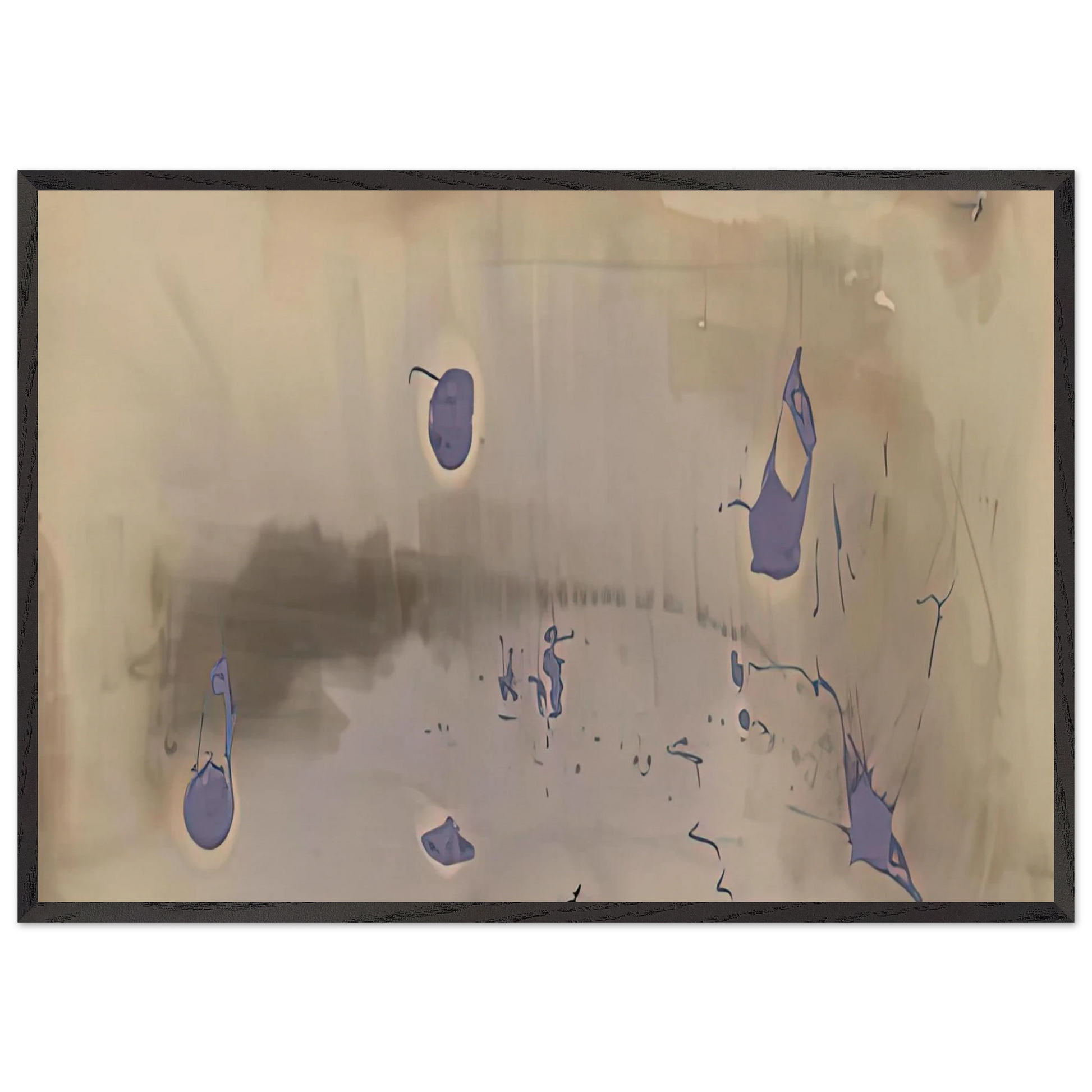 Sacrifice Decision 1981- - Helen Frankenthaler Framed Art Print – Black Wooden Frame - Default Title - -Framed Art Print