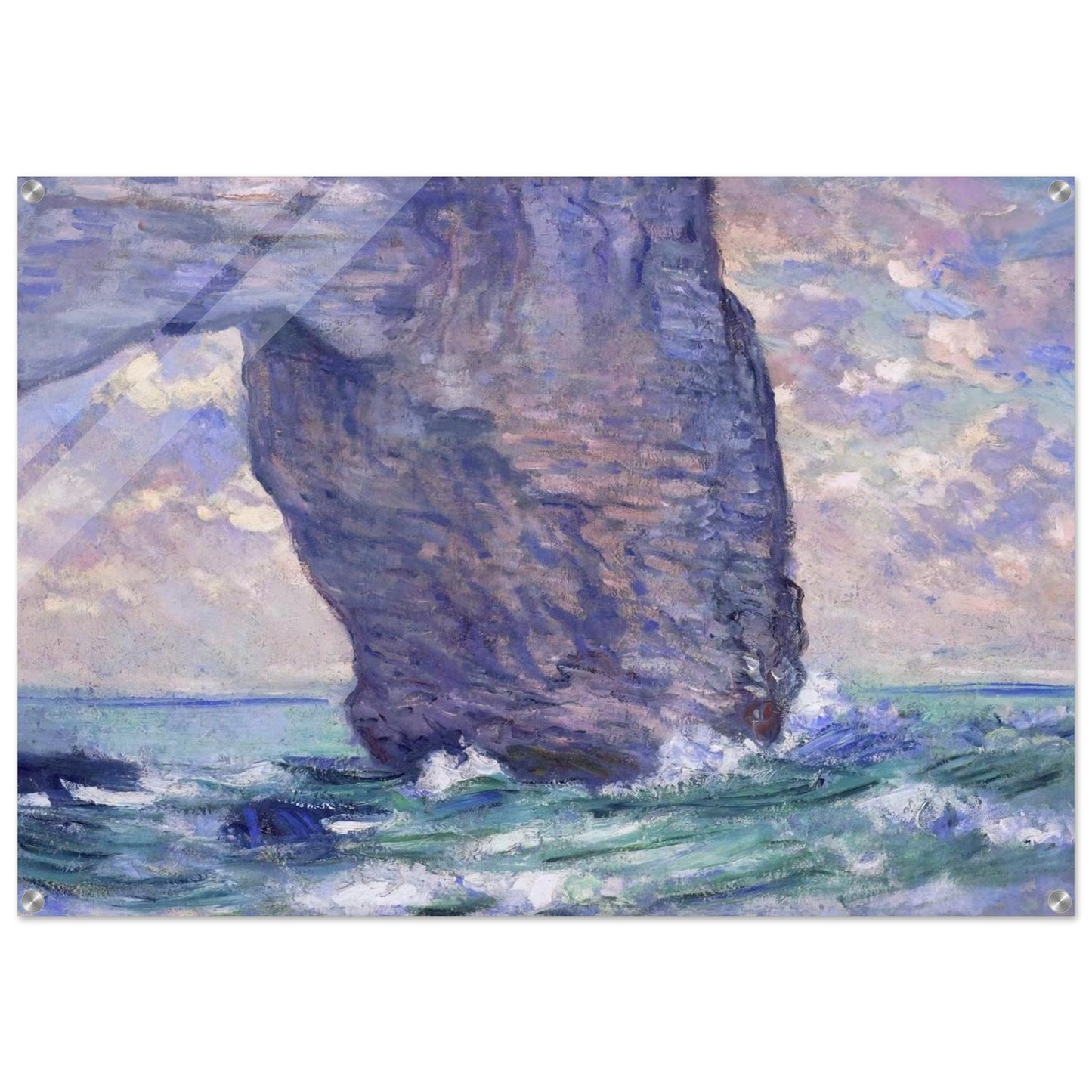 The Manneport, Seen from Below - claude monet Acrylic Print - 70x100 cm / 28x40″ inches