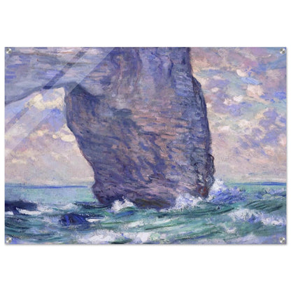 The Manneport, Seen from Below - claude monet Acrylic Print - 70x100 cm / 28x40″ inches