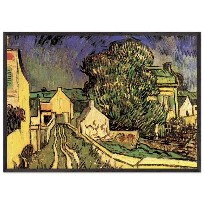 The House of Pere Pilon - Vincent van Gogh 70x100 cm / 28x40 inches Framed Art Print – Black Wooden Frame