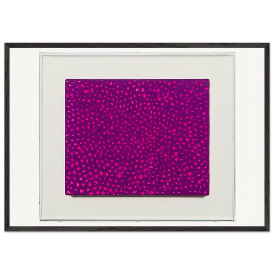 NETS 70 - Yayoi Kusama Framed Art Print – Black Wooden Frame - Default Title - -Framed Art Print