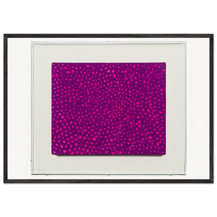NETS 70 - Yayoi Kusama 70x100 cm / 28x40 inches Framed Art Print – Black Wooden Frame