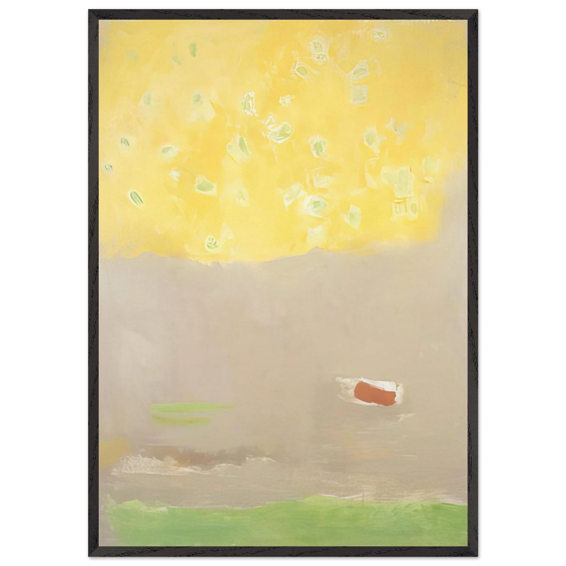 COMPOSITION 1997 - Esteban Vicente Framed Art Print – Black Wooden Frame - Default Title - -Framed Art Print