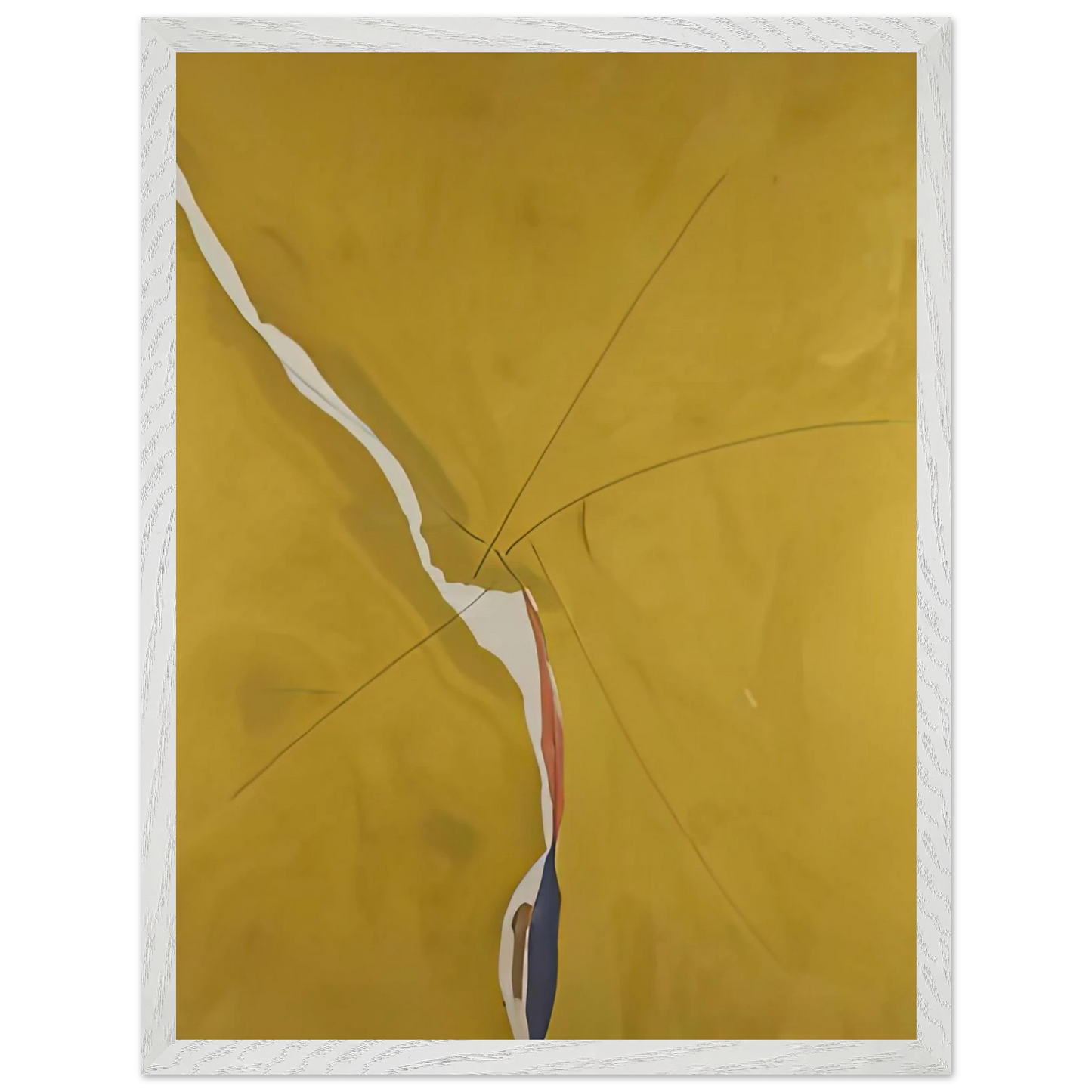 Helen Frankenthaler - Sesame, 1970- Wall Art - 30x40 cm / 12x16 inches - Premium Wooden Framed Poster With Fine Art Paper - White frame