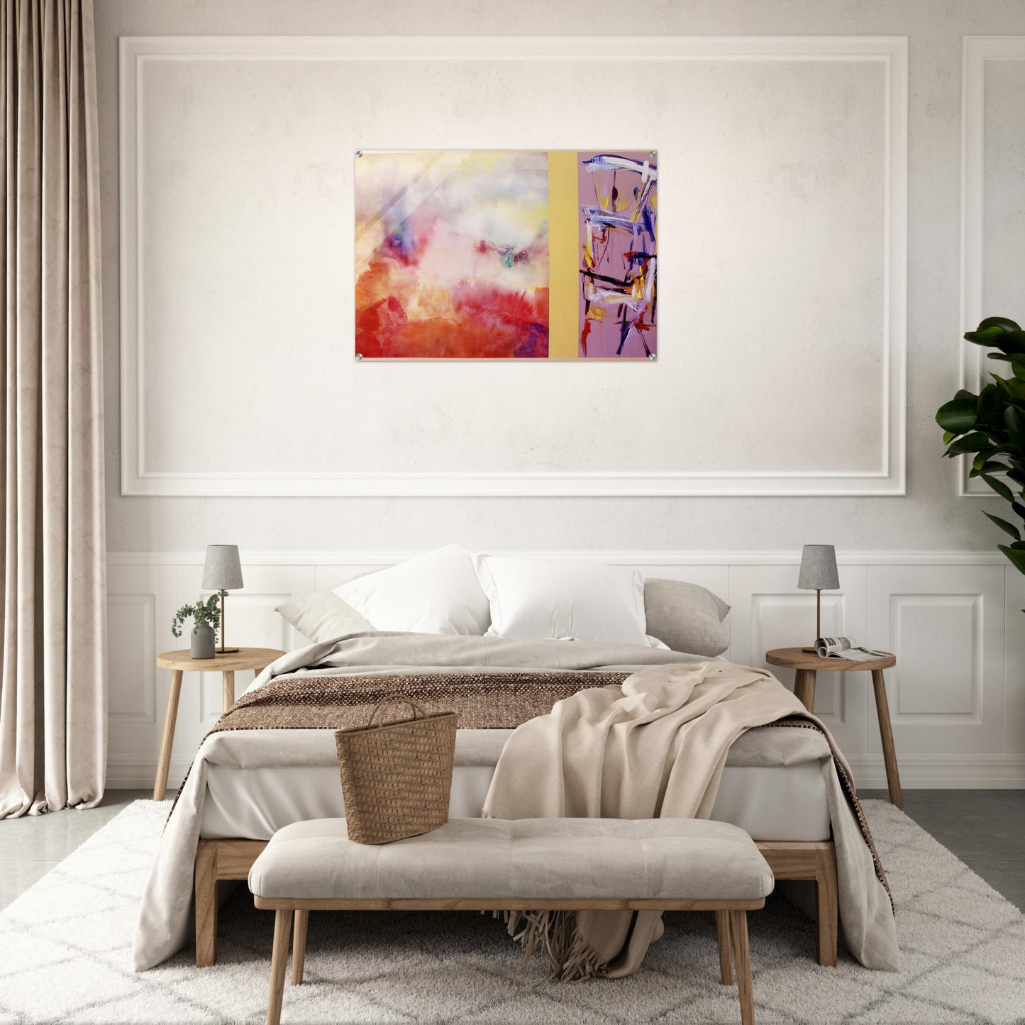 Ancient Jerusalem - 1992 - Ronnie Landfield Acrylic Print - 70x100 cm / 28x40″ inches | Ronnie Landfield Wall Art | Ronnie Landfield Prints