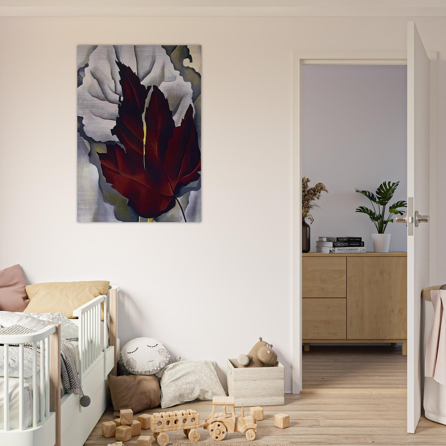 Pattern of Leaves - Georgia O'Keeffe Brushed Aluminum Print - 70x100 cm / 28x40 inches | Georgia O'Keeffe Aluminum Print | Georgia O'Keeffe Prints