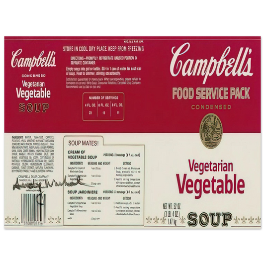 Andy Warhol - Campbell Soup Company Fine Art Poster - 13x18 cm / 5x7 inches