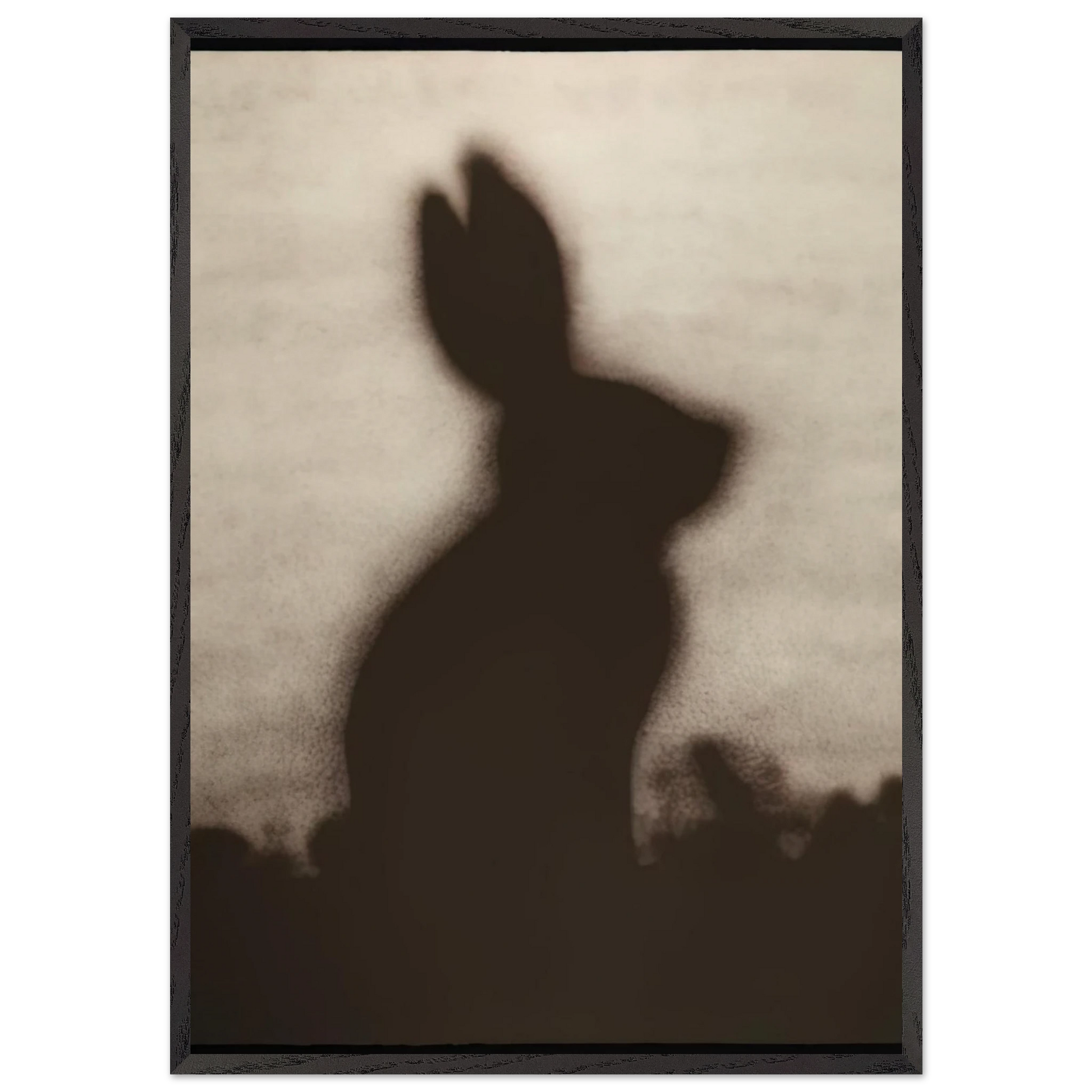 RABBIT 1986 - Edward Ruscha Framed Art Print – Black Wooden Frame - Default Title - -Framed Art Print