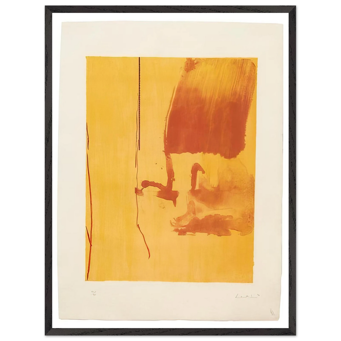 Helen Frankenthaler - Harvest - 1976 Wall art - 30x45 cm / 12x18 inches - Fine Art Poster - -