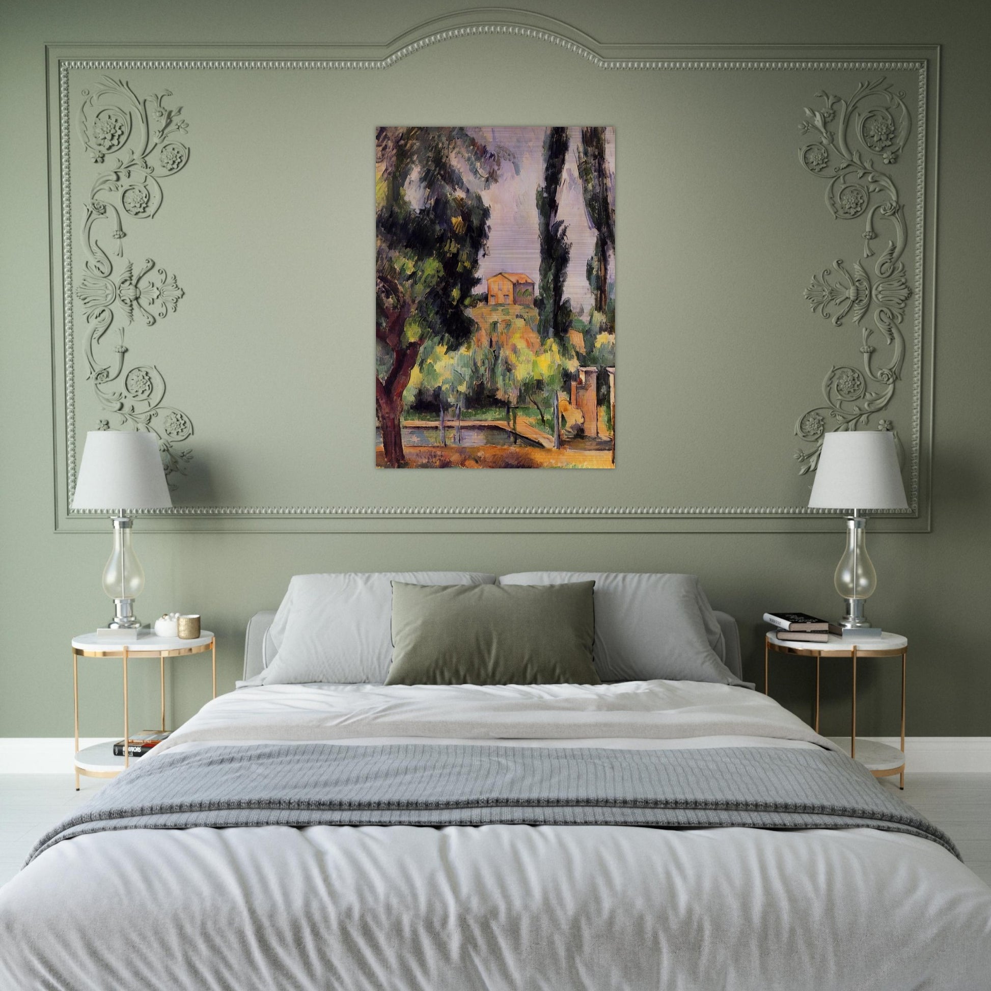 Jas de Bouffan - Paul Cézanne Brushed Aluminum Print - 70x100 cm / 28x40 inches | Paul Cézanne Aluminum Print | Paul Cézanne Prints