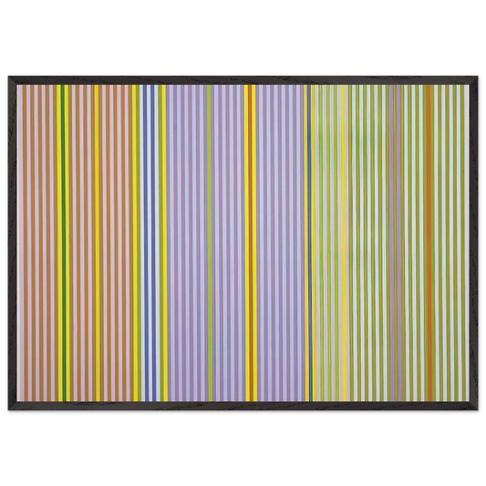 Ianthe - 1969 - Gene Davis Framed Art Print – Black Wooden Frame - Default Title - -Framed Art Print