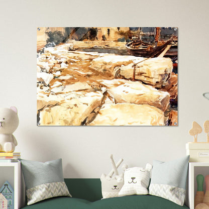 San Vigilio - John Singer Sargent Acrylic Print - 70x100 cm / 28x40″ inches | John Singer Sargent Wall Art | John Singer Sargent Prints