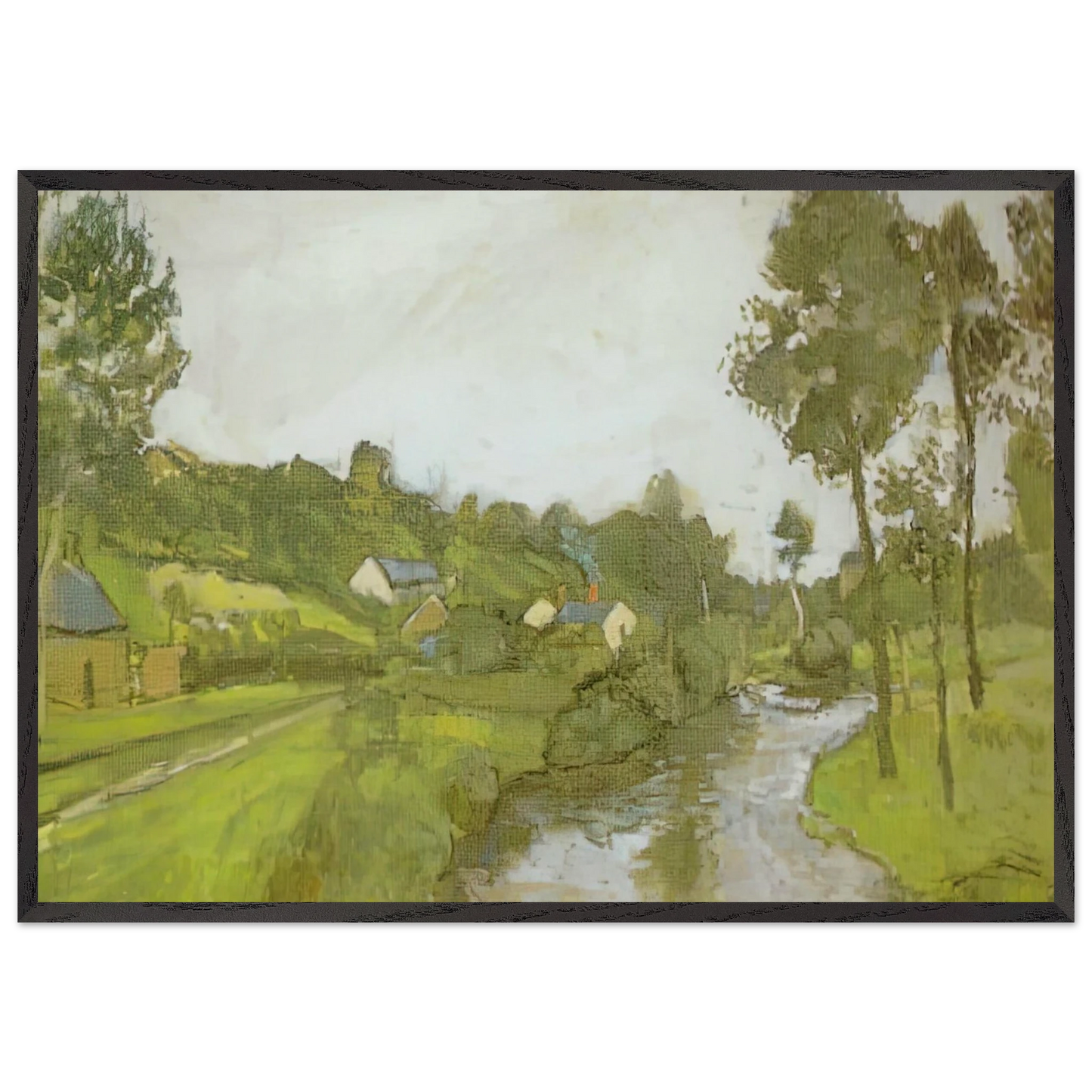 LANDSCAPE LESQUIELLES ST GERMAIN 1903 - Henri Matisse Framed Art Print – Black Wooden Frame - Default Title - -Framed Art Print