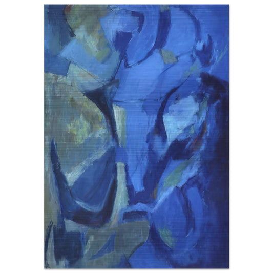 THE STORMY SEA 1958 - Alma Woodsey Thomas Brushed Aluminum Print - 70x100 cm / 28x40 inches | Alma Woodsey Thomas Aluminum Print | Alma Woodsey Thomas Prints