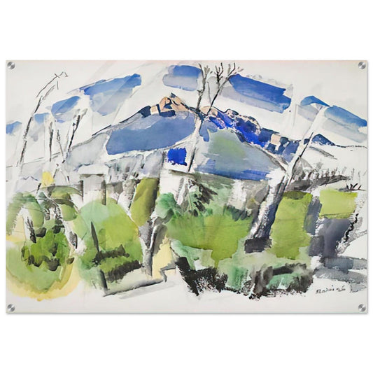 Mt. Chocorua No. 1 - 1926 - John Marin Acrylic Print - 70x100 cm / 28x40″ inches