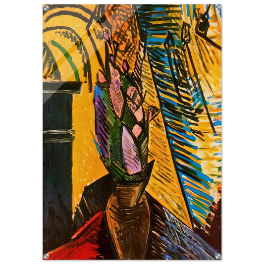 Flowers on the table - Pablo Picasso Acrylic Print - 70x100 cm / 28x40″ inches
