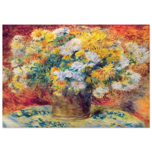 Chrysan the mums - Pierre-Auguste Renoir Brushed Aluminum Print - 70x100 cm / 28x40 inches | Pierre-Auguste Renoir Aluminum Print | Pierre-Auguste Renoir Prints
