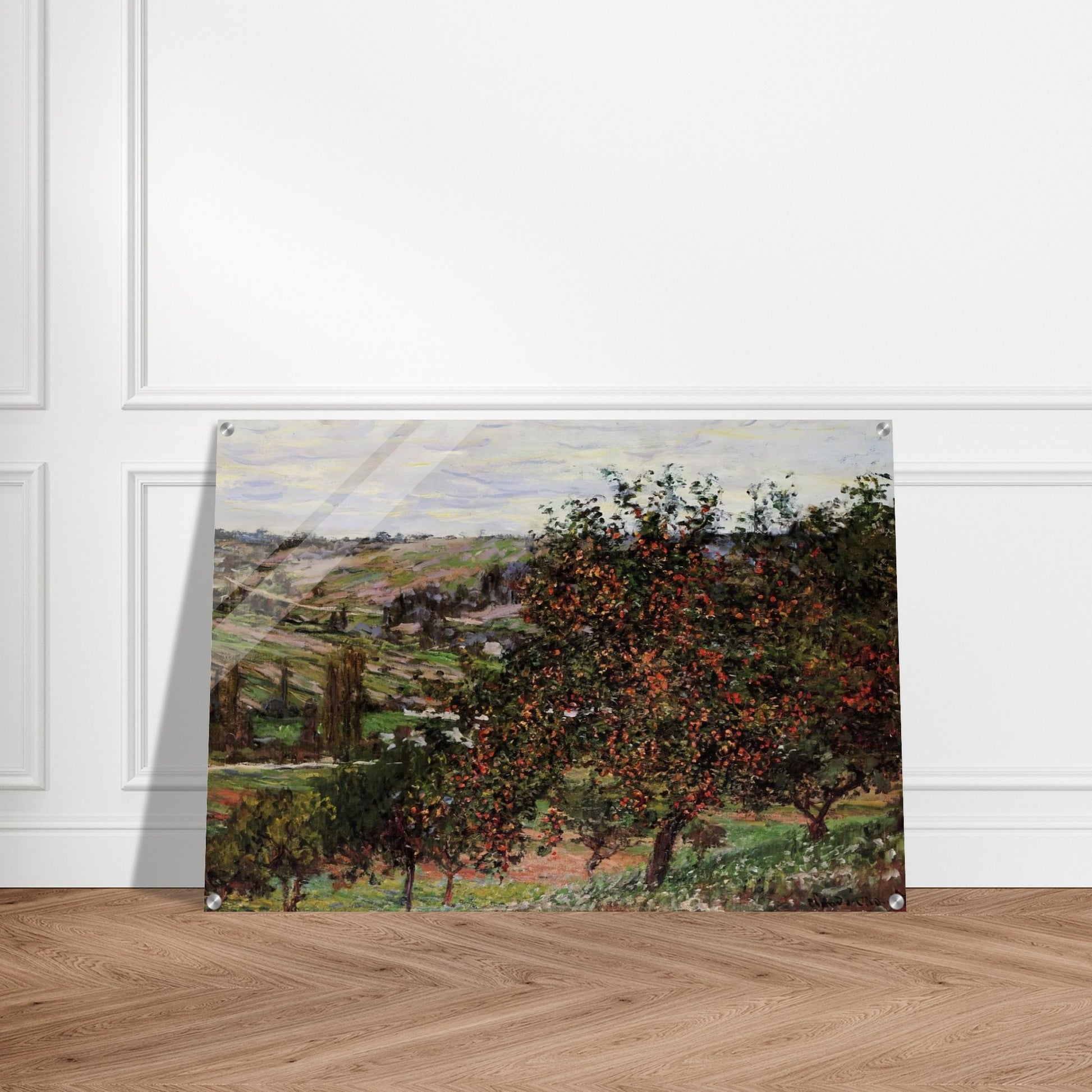 Apple Trees near Vetheuil - claude monet Acrylic Print - 70x100 cm / 28x40″ inches