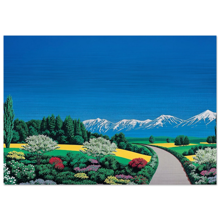 Elv Alps - Hiroshi Nagai Brushed Aluminum Print - 70x100 cm / 28x40 inches | Hiroshi Nagai Aluminum Print | Hiroshi Nagai Prints