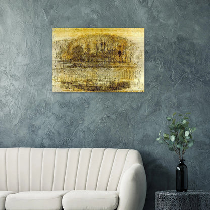 Geinrust Farm, Compositional Study - Piet Mondrian Brushed Aluminum Print - 70x100 cm / 28x40 inches | Piet Mondrian Aluminum Print | Piet Mondrian Prints