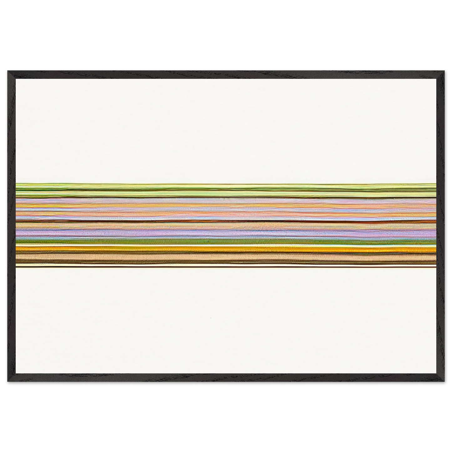 Untitled 156 - 1971 - Gene Davis Framed Art Print – Black Wooden Frame - Default Title - -Framed Art Print