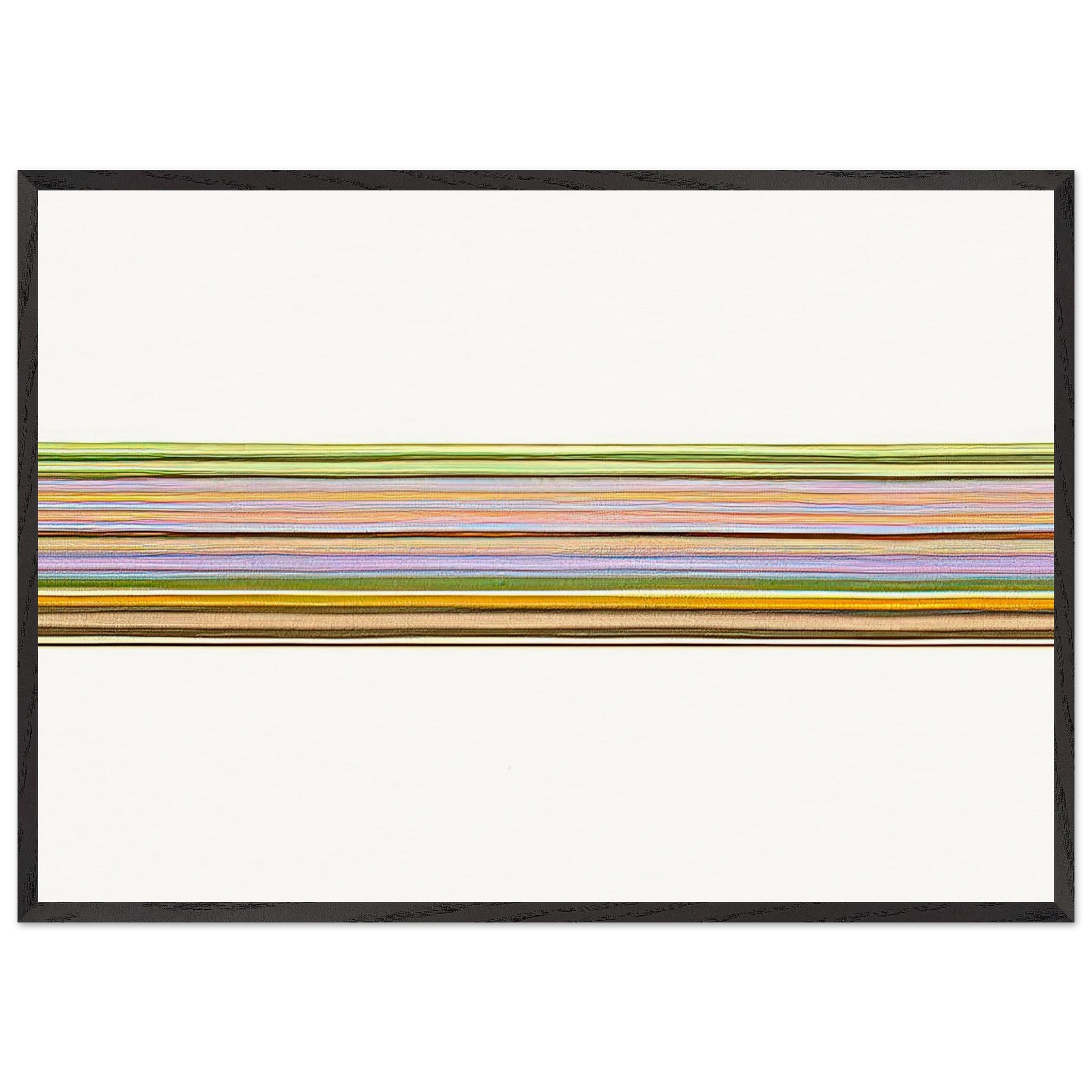 Untitled 156 - 1971 - Gene Davis Framed Art Print – Black Wooden Frame - Default Title - -Framed Art Print