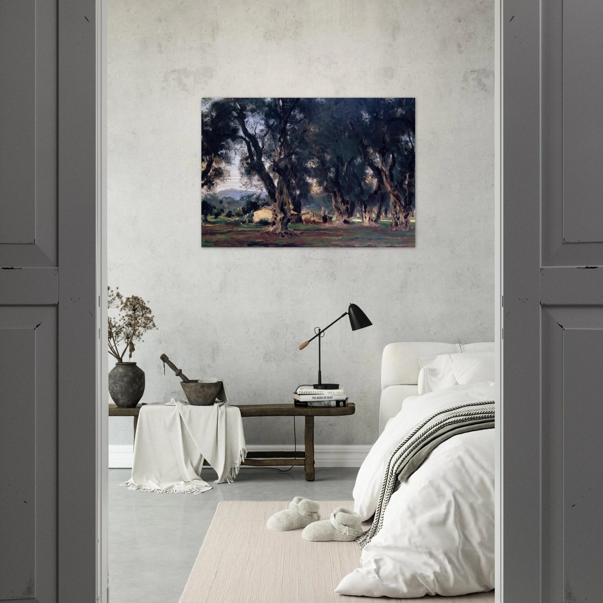 Olive Trees at Corfu - John Singer Sargent Brushed Aluminum Print - 70x100 cm / 28x40 inches | John Singer Sargent Aluminum Print | John Singer Sargent Prints