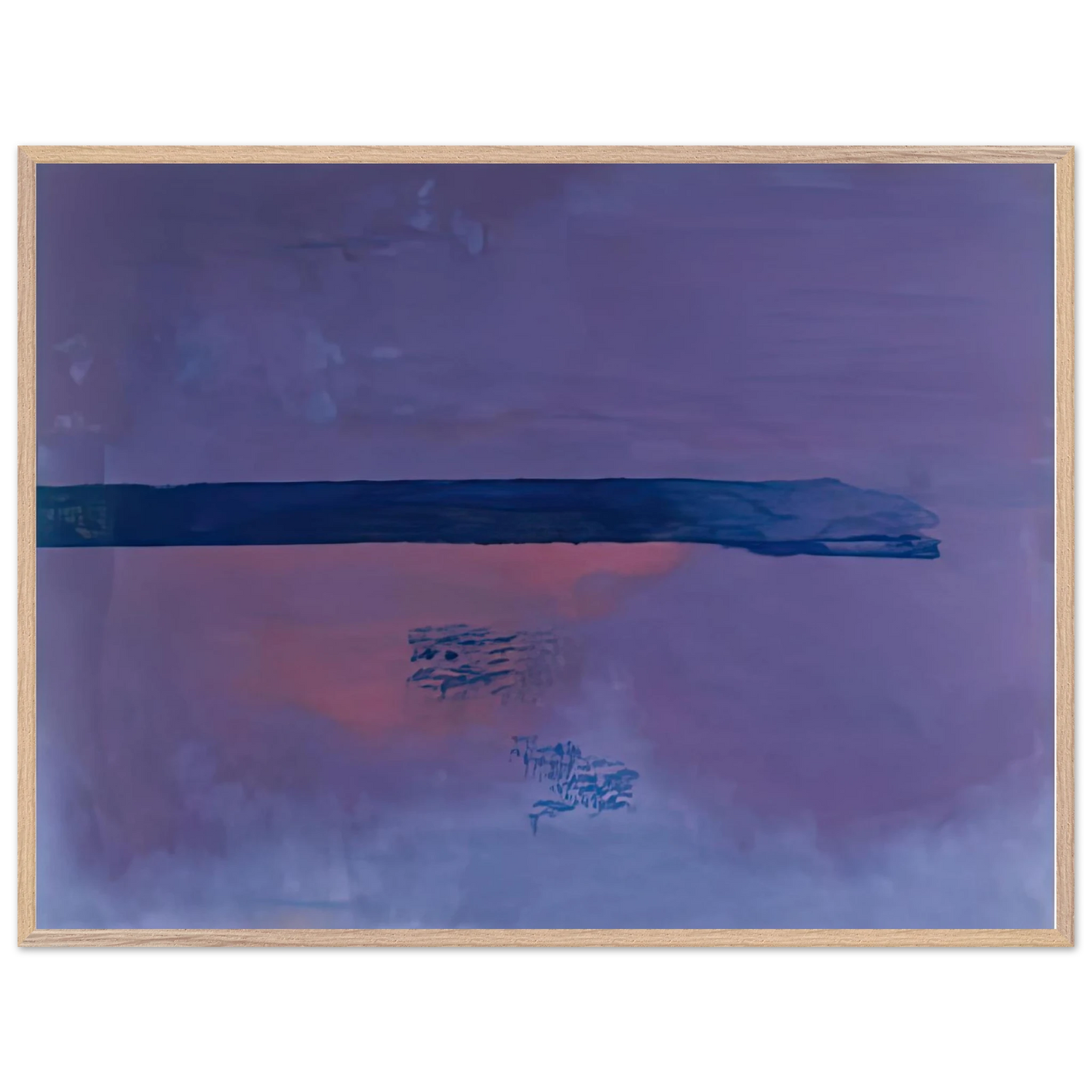 Helen Frankenthaler - Ebbing, 2002- Wall Art - 30x40 cm / 12x16 inches - Premium Wooden Framed Poster With Fine Art Paper - White frame