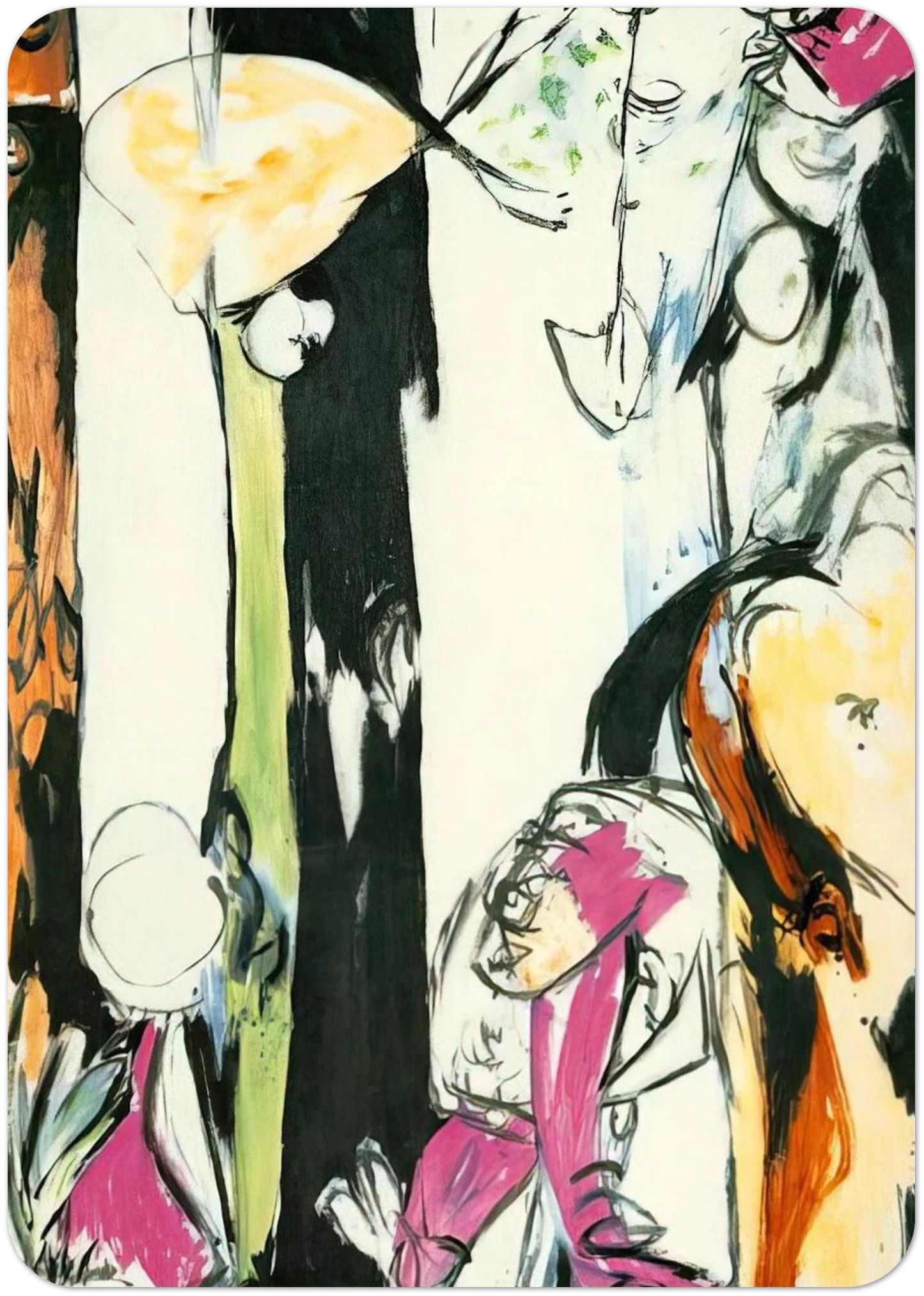 EASTER AND THE TOTEM By Jackson Pollock Pack of 10 Post Cards | Jackson Pollock Post Cards | A6 (10.5 x 14.8 cm) - 4.1 x 5.8 inches