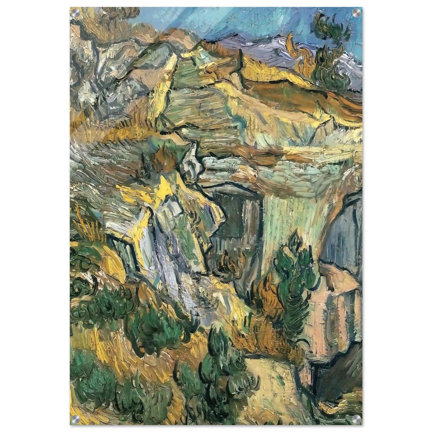 Entrance to a Quarry near Saint Remy - Vincent van Gogh Acrylic Print - 70x100 cm / 28x40″ inches | Vincent van Gogh Wall Art | Vincent van Gogh Prints