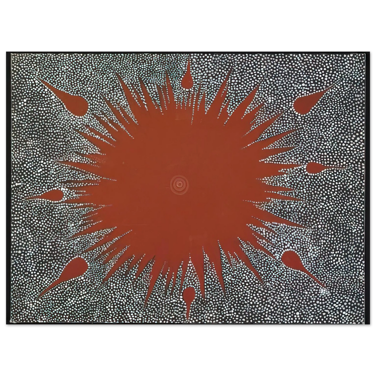 Clifford Possum Tjapaltjarri - Dreaming Story at Warlugulong - 1976 Fine Art Poster - Default Title