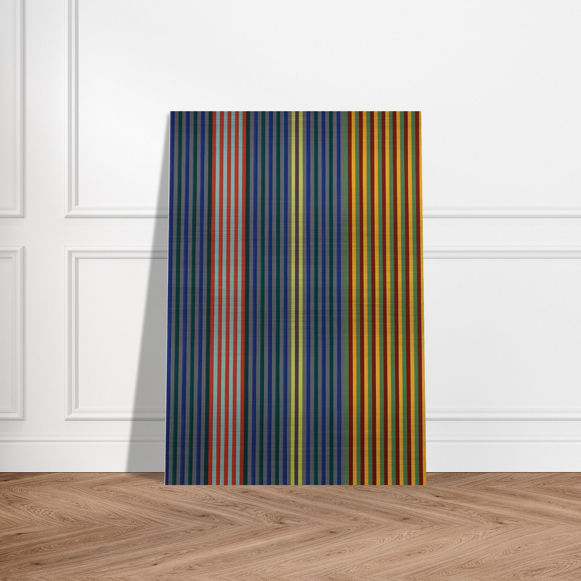 Split Beat - 1965 - Gene Davis Brushed Aluminum Print - 70x100 cm / 28x40 inches | Gene Davis Aluminum Print | Gene Davis Prints