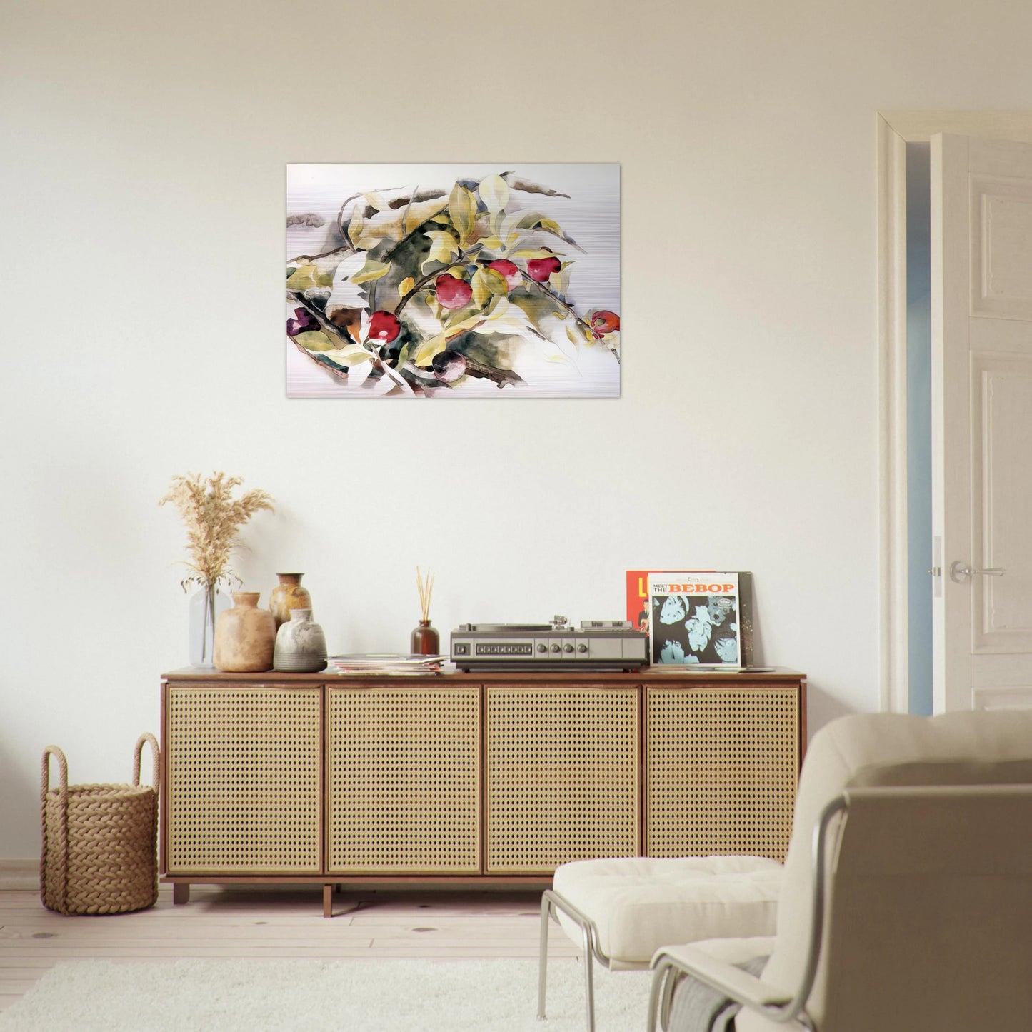 Plums - 1925 - Charles Demuth Brushed Aluminum Print - 70x100 cm / 28x40 inches | Charles Demuth Aluminum Print | Charles Demuth Prints