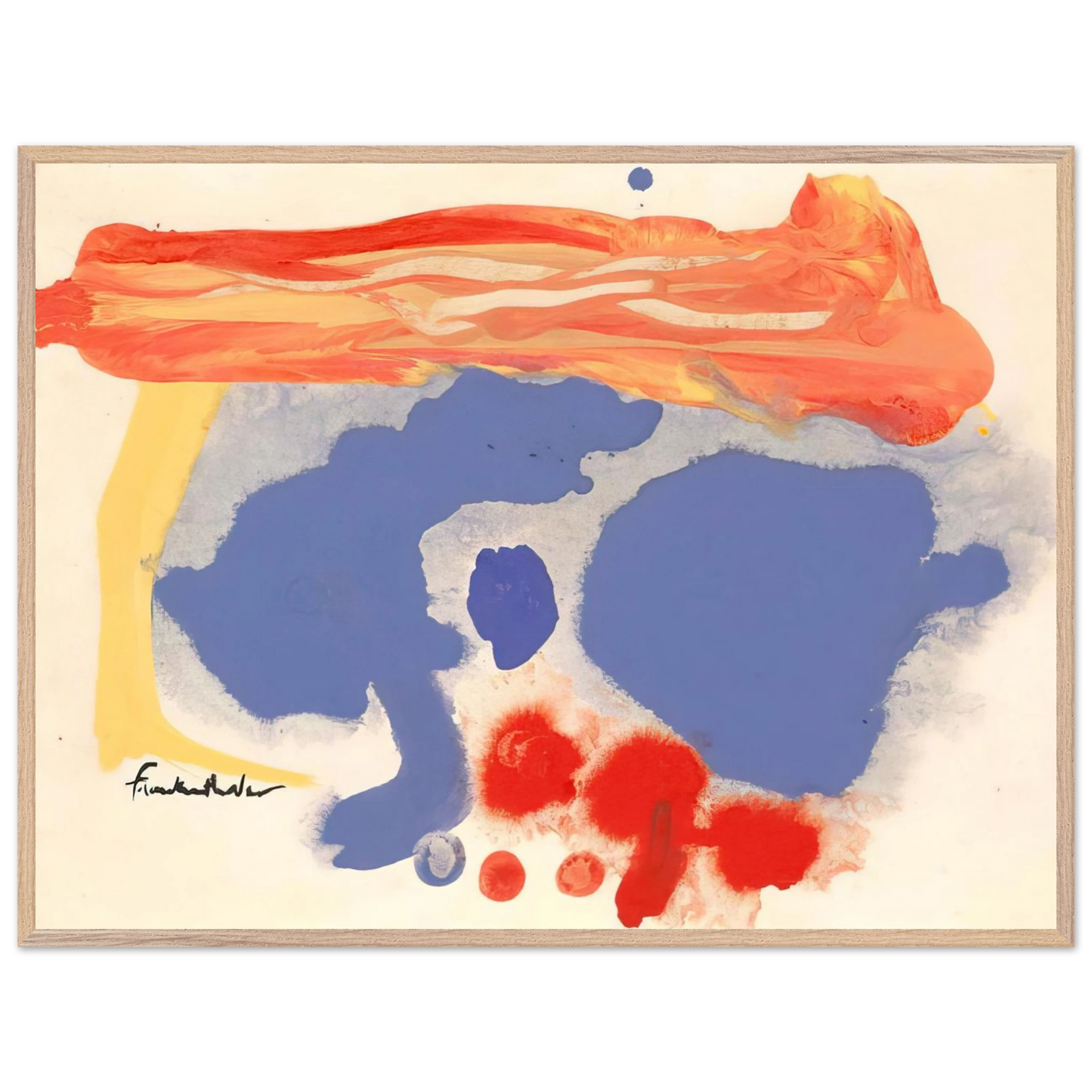 Helen Frankenthaler - Summerscene, Provincetown - 1961 Wall art - 45x60 cm / 18x24 inches - Fine Art Poster - -