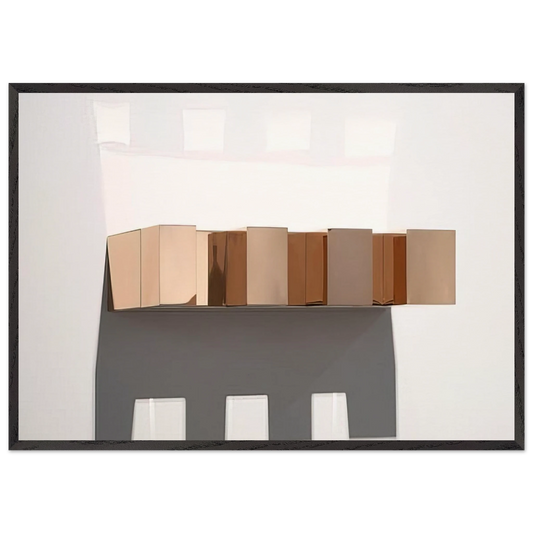 Untitled 72-22 Bernstein - 1972 - Donald Judd 70x100 cm / 28x40 inches Framed Art Print – Black Wooden Frame