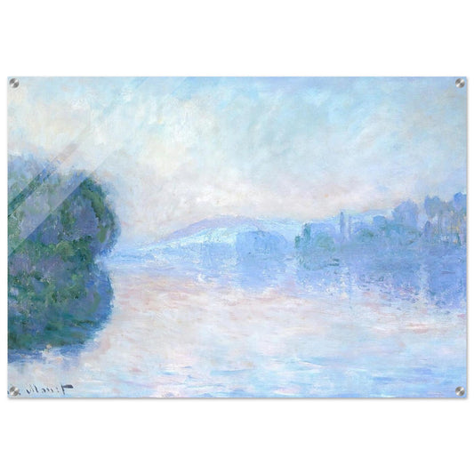 The Siene near Vernon - claude monet Acrylic Print - 70x100 cm / 28x40″ inches