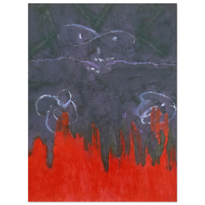 Theodoros Stamos - Infinity Field Torino Series #1 - 1986  75x100 cm / 30x40inches Fine Art Poster