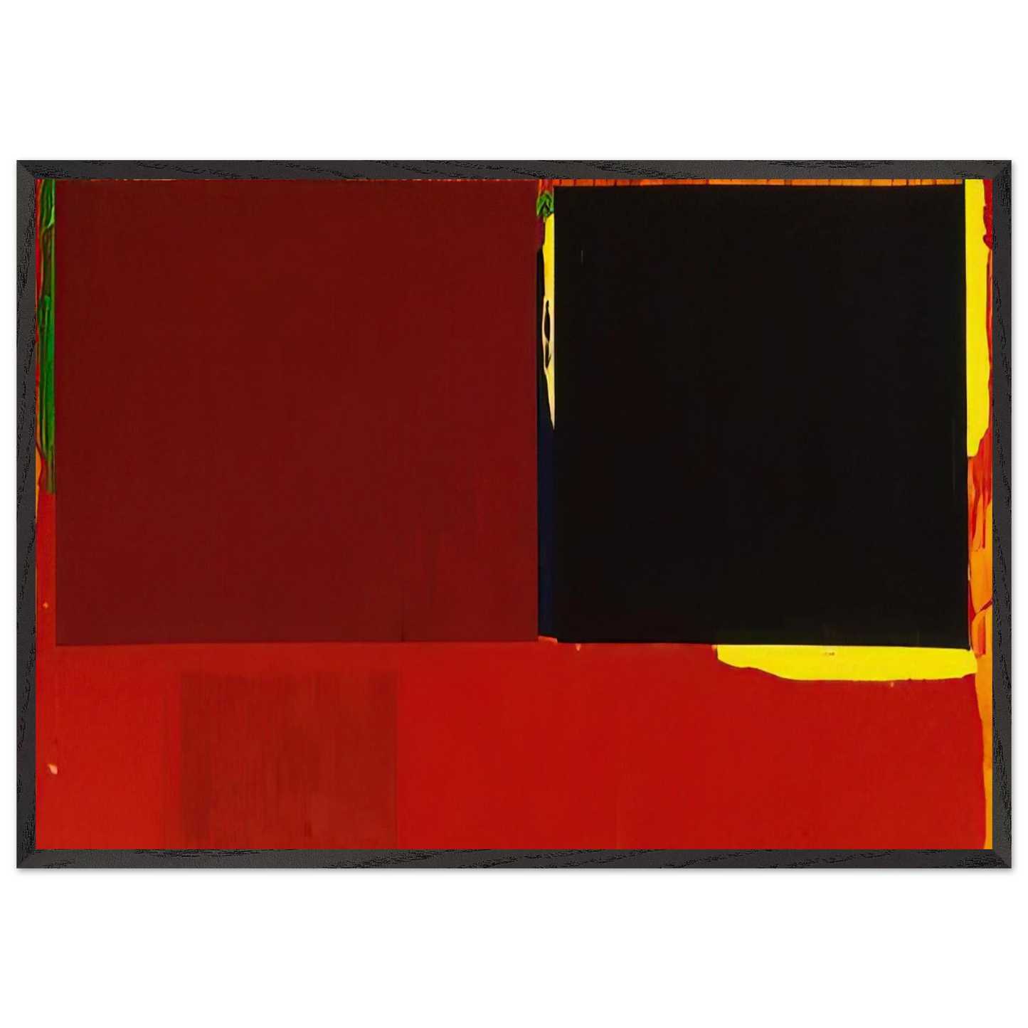 29 03 60 - 1960 - John Hoyland Framed Art Print – Black Wooden Frame - Default Title - -Framed Art Print
