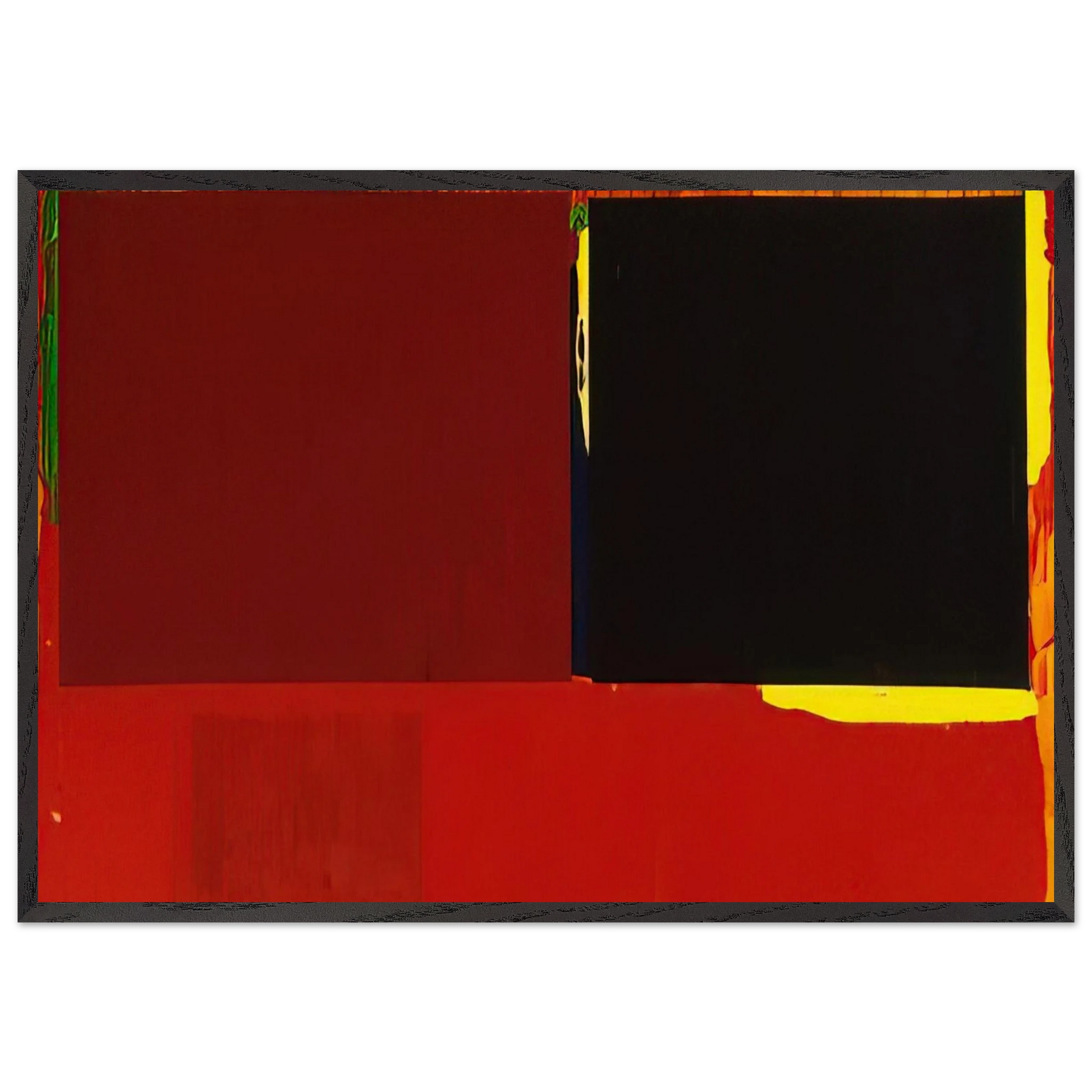 29 03 60 - 1960 - John Hoyland Framed Art Print – Black Wooden Frame - Default Title - -Framed Art Print