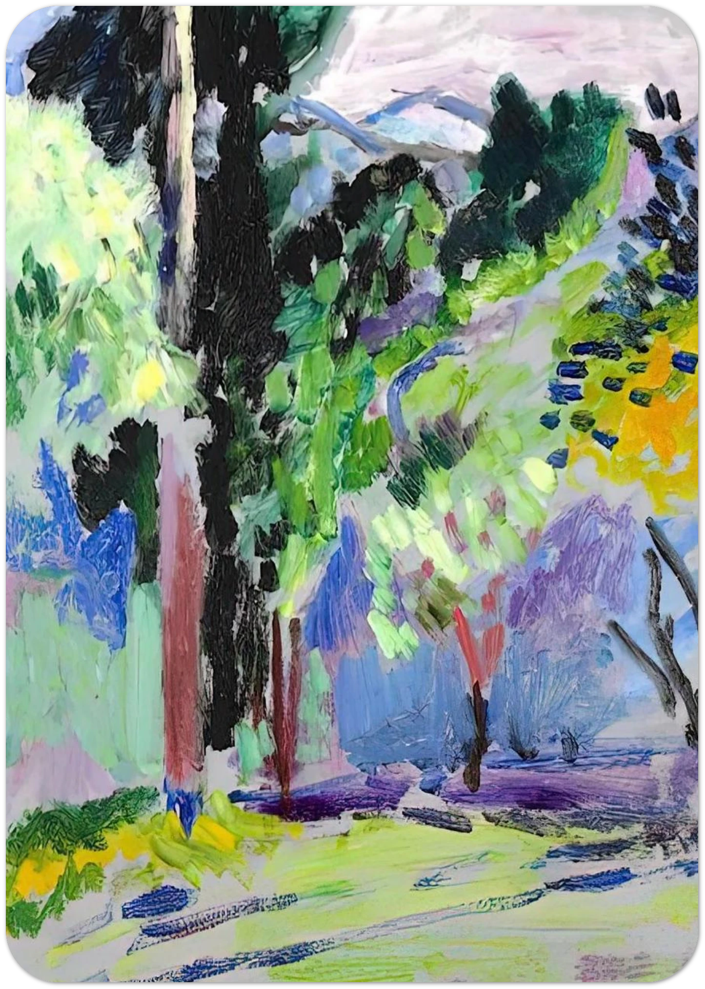 PAYSAGE A COLLIOURE 1905 By Henri Matisse Pack of 10 Post Cards | Henri Matisse Post Cards | A6 (10.5 x 14.8 cm) - 4.1 x 5.8 inches