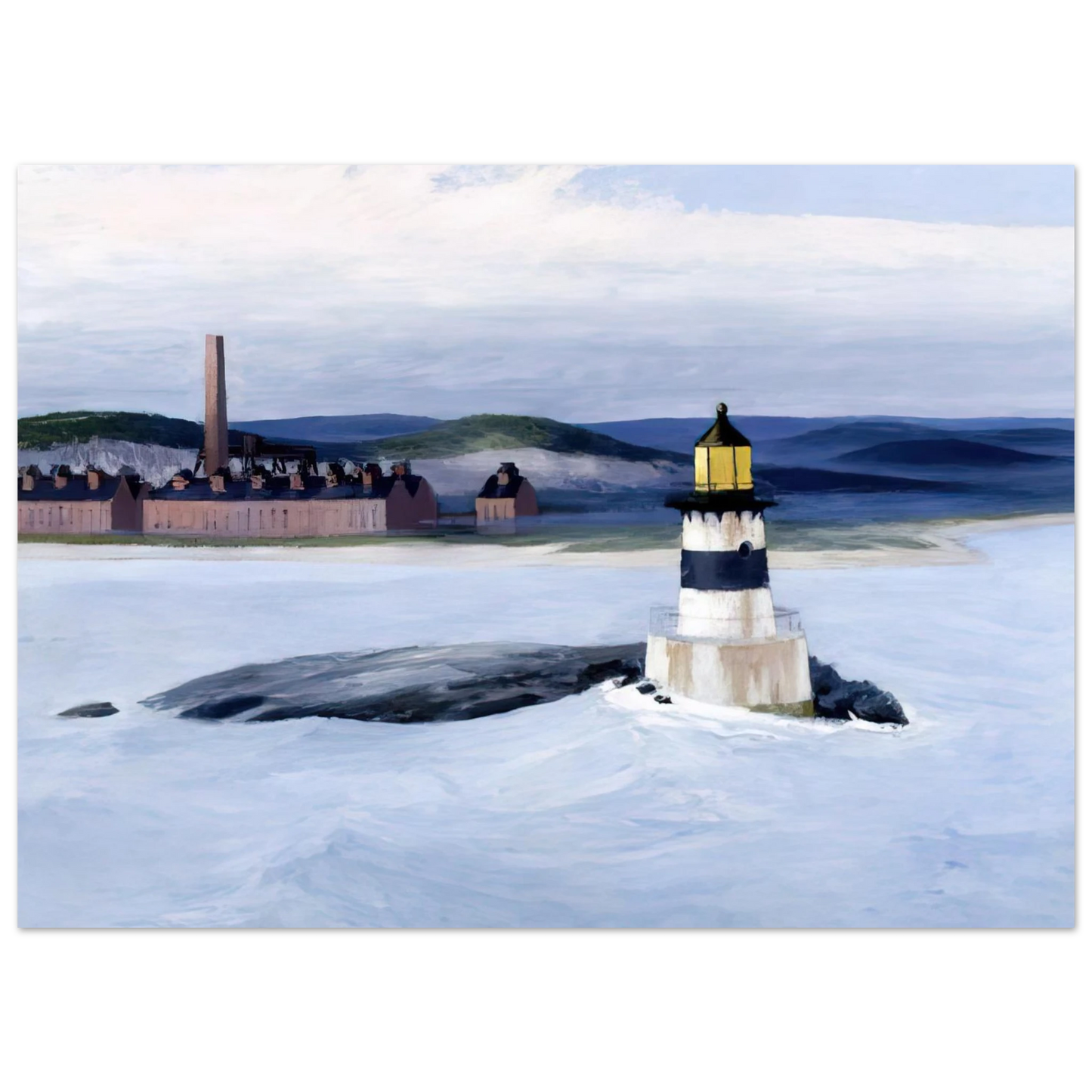 Edward Hopper - Five A.M. Fine Art Poster - 75x100 cm / 30x40 inches