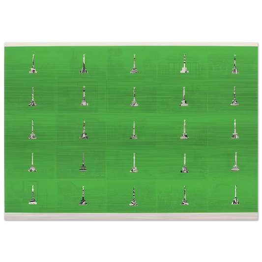 Berlin 1 - 1970 - Dieter Roth Brushed Aluminum Print - 70x100 cm / 28x40 inches | Dieter Roth Aluminum Print | Dieter Roth Prints